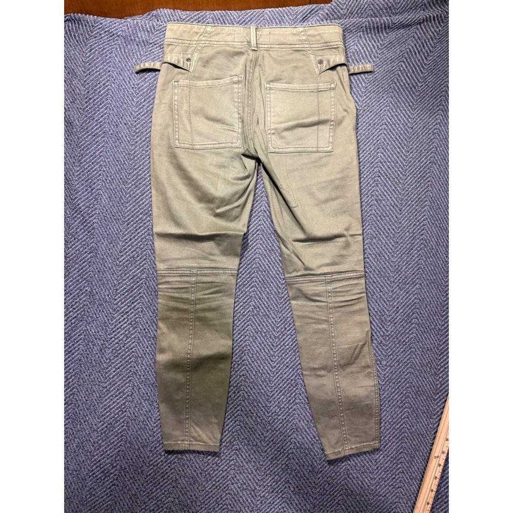 Anthropologie Pants Womens 24 Petite Army Olive Green Military Fatigue - Picture 6 of 6